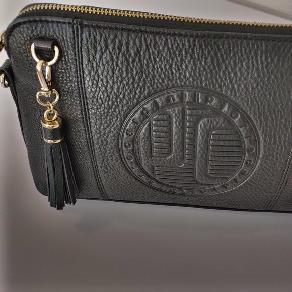 Pierre Carden Paris Black Leather Bag Pouch - Picture 3 of 7